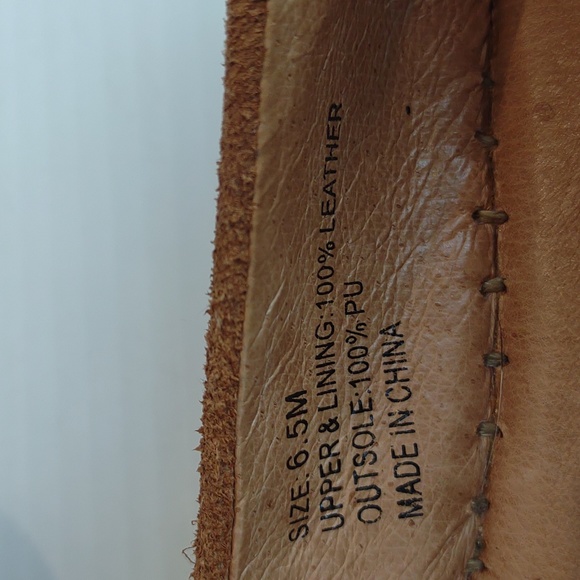 Walk with Me By Coldwater Creek Kachina 2 Brown Suede Slip On Moccasin Flats - Picture 6 of 13